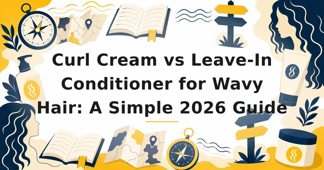 Featured image for: Curl Cream vs Leave-In Conditioner for Wavy Hair: A Simple 2026 Guide