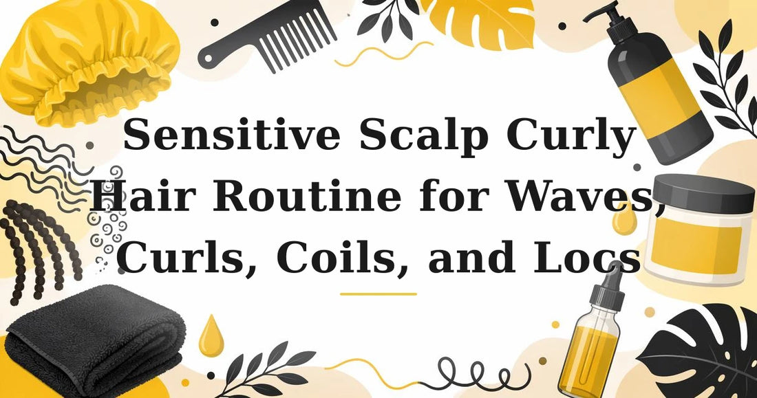 Featured image for: Sensitive Scalp Curly Hair Routine for Waves, Curls, Coils, and Locs