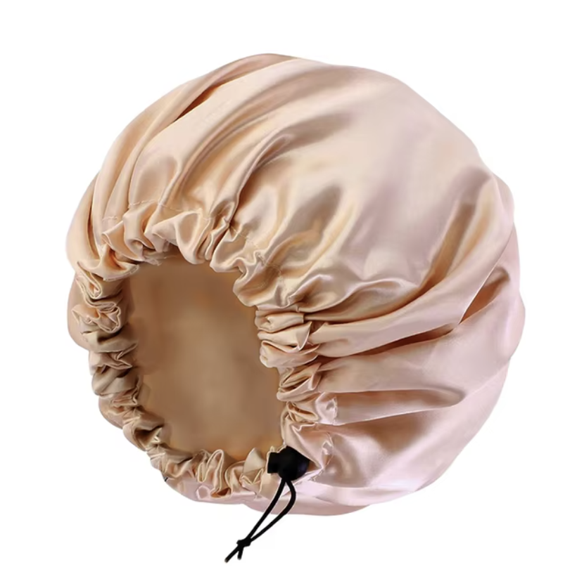 Satin Bonnet (Cream and Gold Reversible)